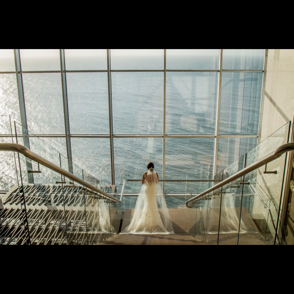 Cathedral wedding veil